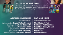 Stage de doublage (initiation et perfectionnement - du 17 au 28 Avril 2023