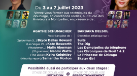 Stage de perfectionnement de doublage du 3 au 7 Juillet 2023