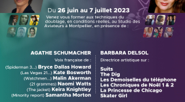 Stage de doublage (initiation et perfectionnement - du 26 Juin au 7 Juillet 2023