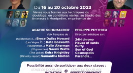 Stage de perfectionnement de doublage du 16 au 20 Octobre 2023