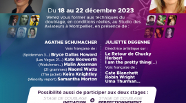 Stage de perfectionnement de doublage du 18 au 22 Décembre 2023